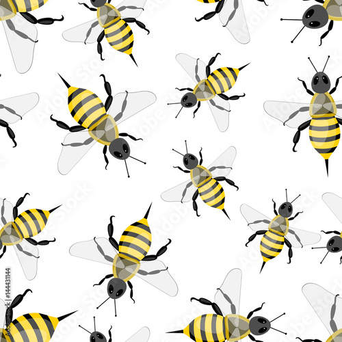 Bee seamless pattern © maxcity