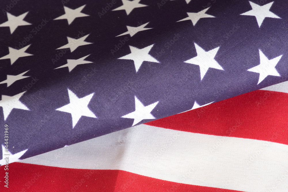 Fototapeta premium Nahaufnahme einer amerikanischen Nationalfahne
