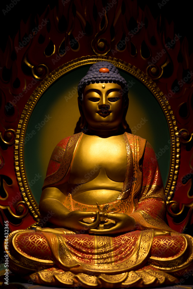 Fototapeta premium buddha statue in temple