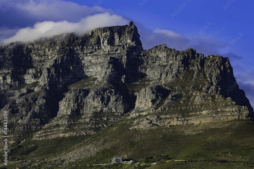 Table Mountain with Cloud top, Cape, Town South Africa