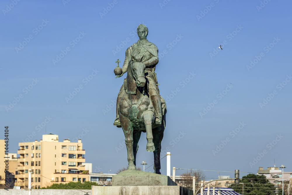 Fototapeta premium King John VI monument in Nevogilde district in Porto, Portugal