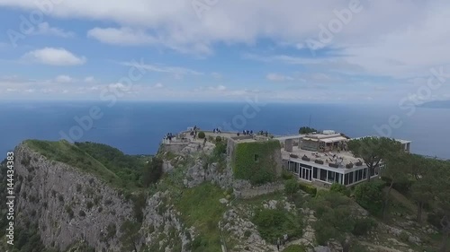 Capri island, Italy Aerial video photo