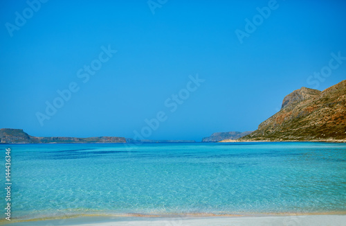 panoramic view on Balos beach  Crete  Greece