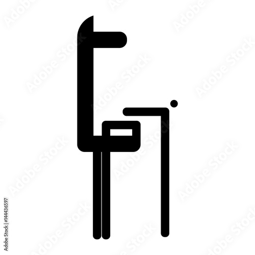 Vector shape logo with llama