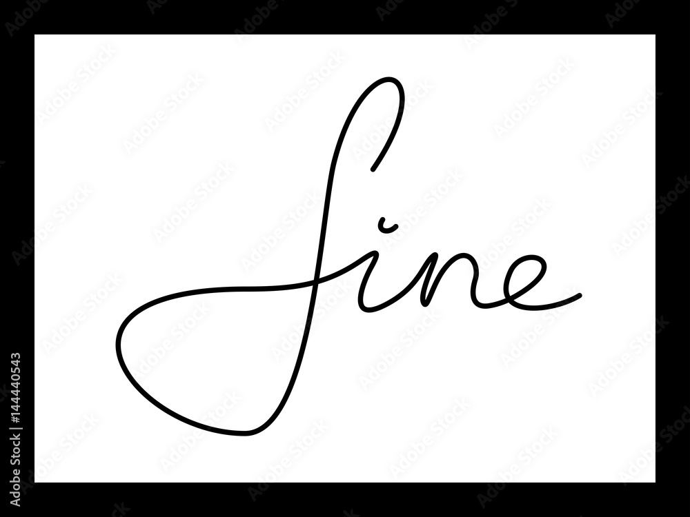 word fine in frame word fine in frame