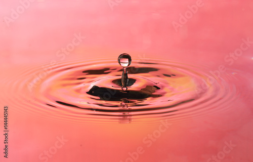 Pink water drop