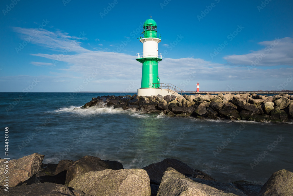 Obraz premium Die Mole in Warnemünde