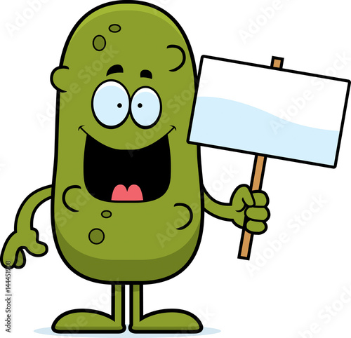 Cartoon Pickle Sign