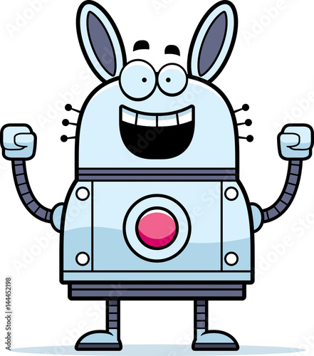 Celebrating Robot Rabbit