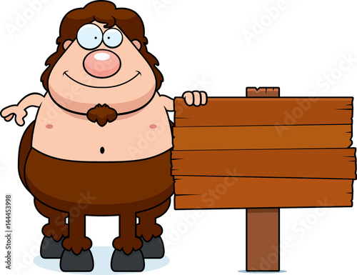 Cartoon Centaur Sign