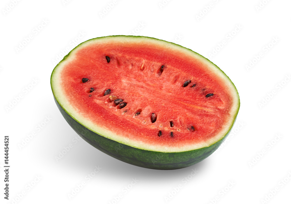 Watermelon sliced on white background. Watermelon sliced on white background.