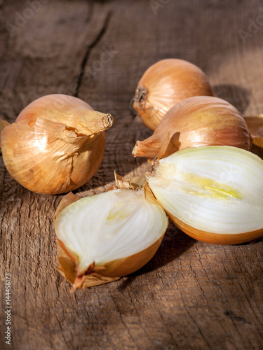 onions on the table photo