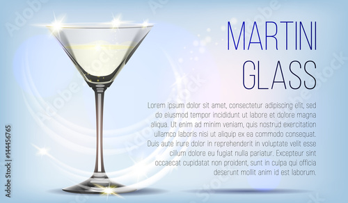 Transparent vector glass goblets