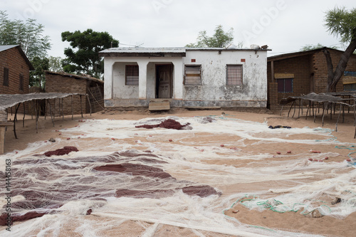 A house in a fishing village in Africa.