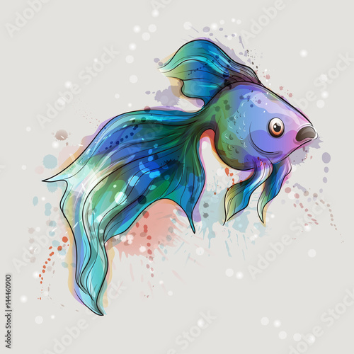 Emerald aquarium fish
