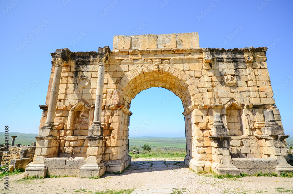The Arch of Caracalla at Volubilis, Morocco