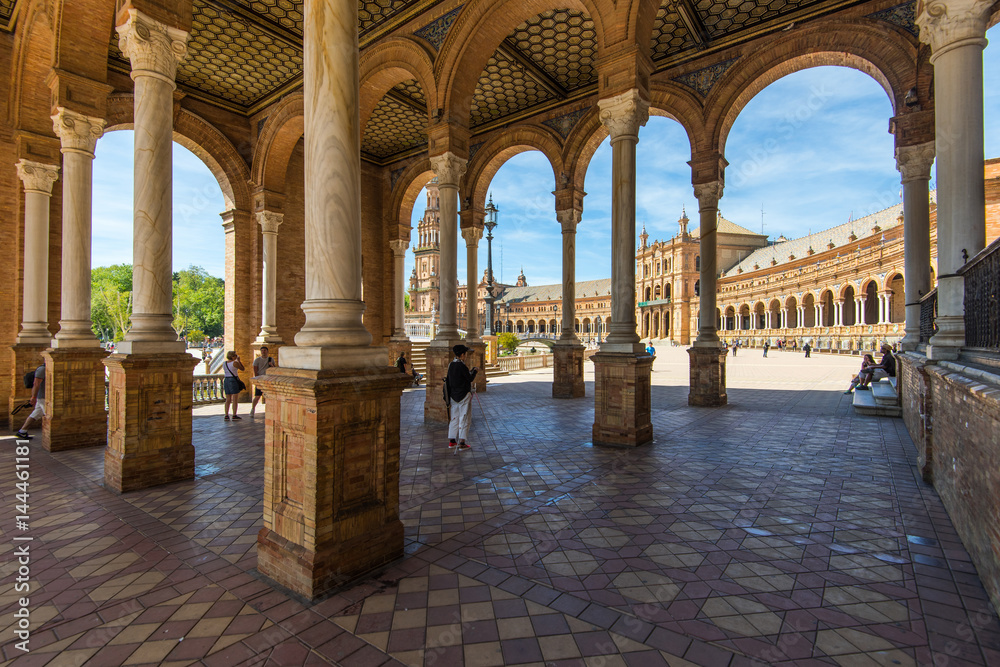 Plaza De Espana in Sevilla Plaza De Espana in Sevilla