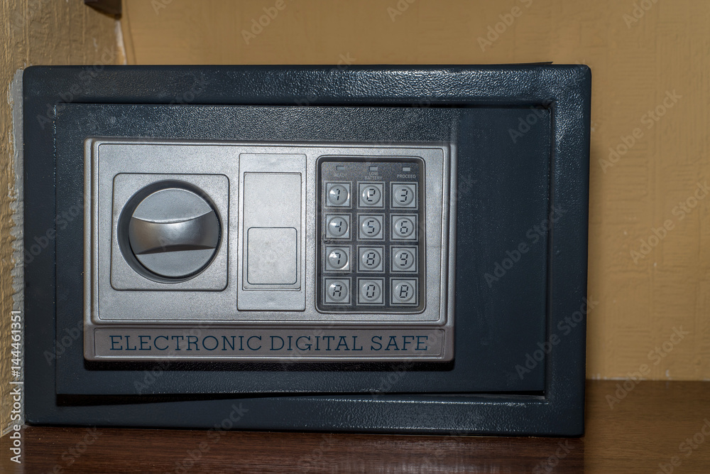 Close up of combination safe Close up of combination safe