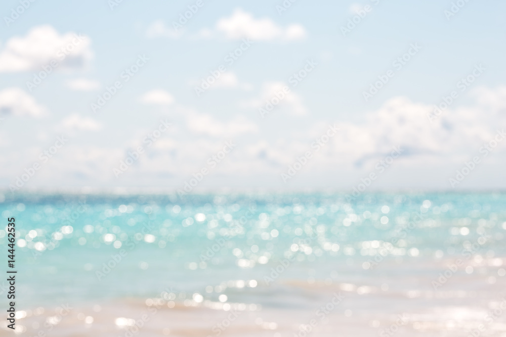 Fototapeta premium Blurred blue sky background