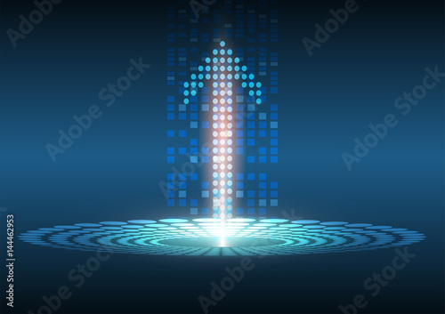 Abstract data transfer technology background, Vector EPS.10