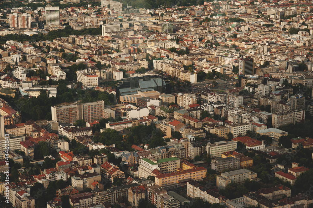 Skyline aerial view - city landscape Skyline aerial view - city landscape