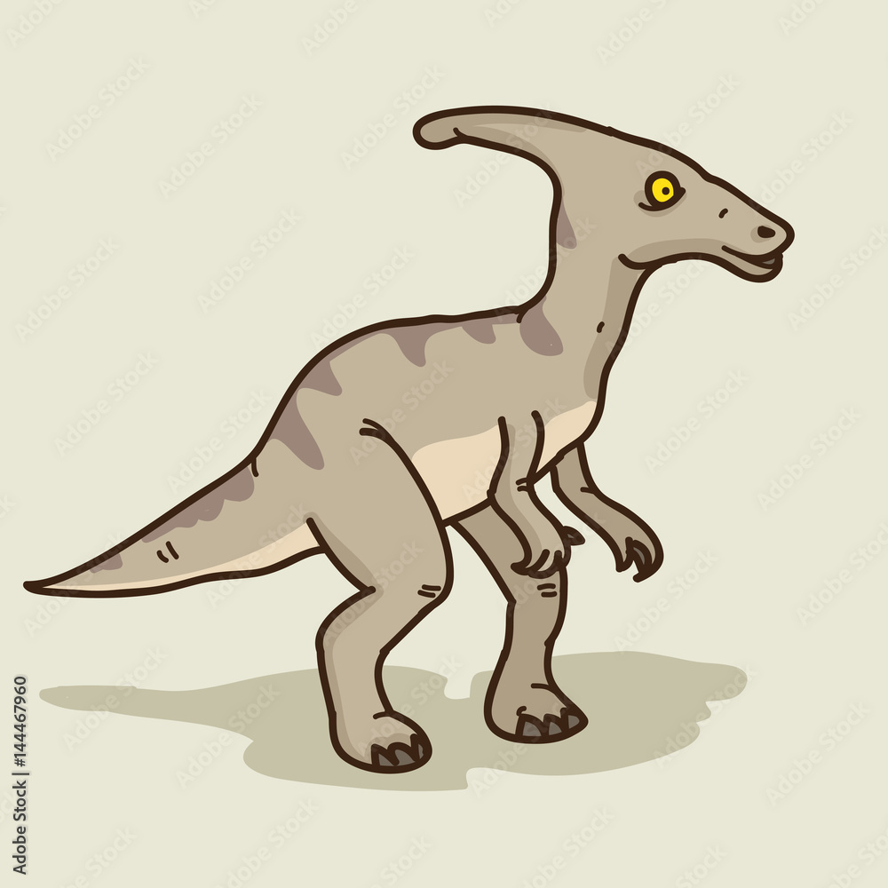 parasaurolophus vector illustration
