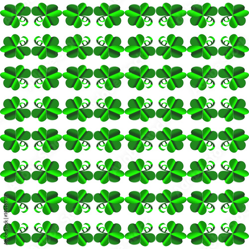 St Patrick clover pattern.