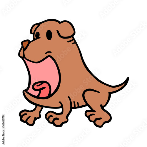 funny dog draw