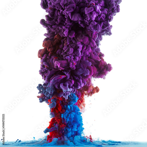 Ink motion up in water