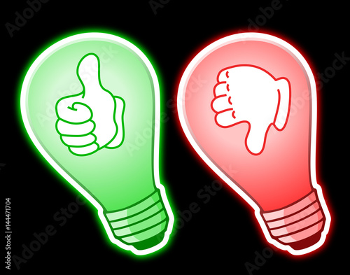 Like and dislike symbols