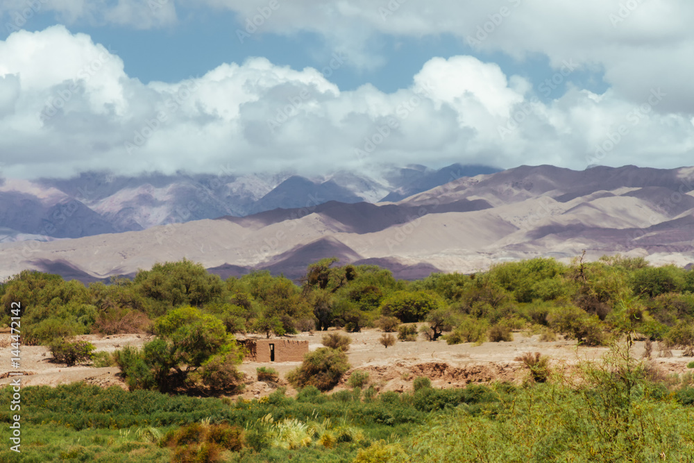 Adobe hut in a valley of the Andes, Catamarca, Argentina