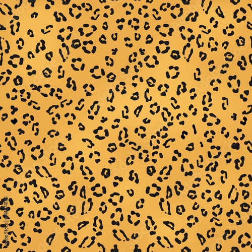 Seamless leopard pattern. Vector illustration. 