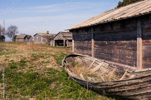 gammalt fiskeläger i Kovik, Gotland, Sverige photo