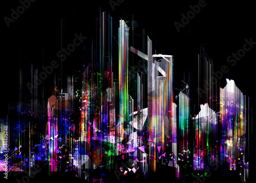 Abstract city light background