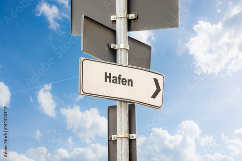 Schilderij op canvas Schild 144 - Hafen