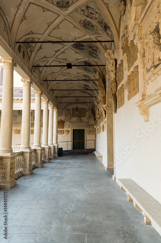  Palazzo Bo, historical building home of the Padova University from 1539, in Padua, Italy