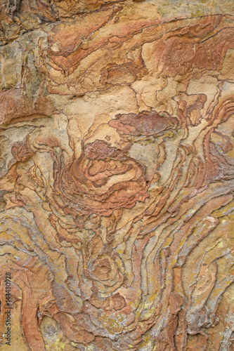 Colorful Patterns in Sandstone
