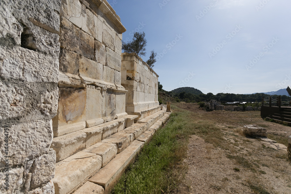 Ruins of ancient Andriyake in Turkey