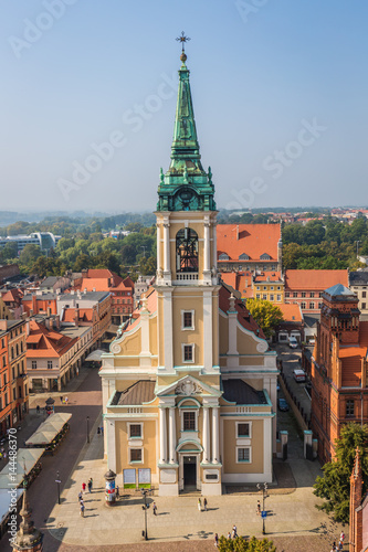 Torun,Poland-September 11,2016:Torun panorama seen from tower of the Old Town Hall