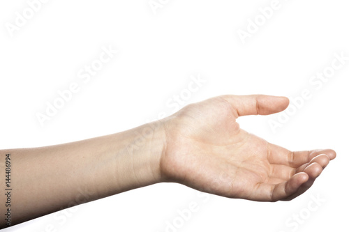 Bilde på lerret gesture with hand finger, index finger make a direction.