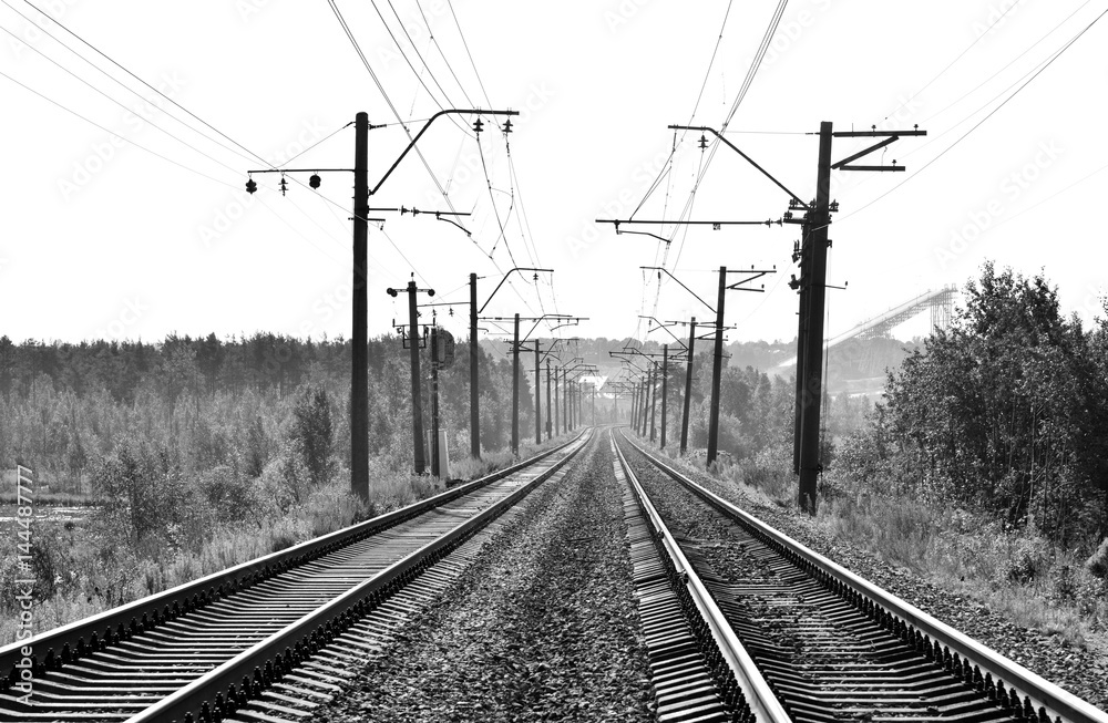 Rail road tracks.