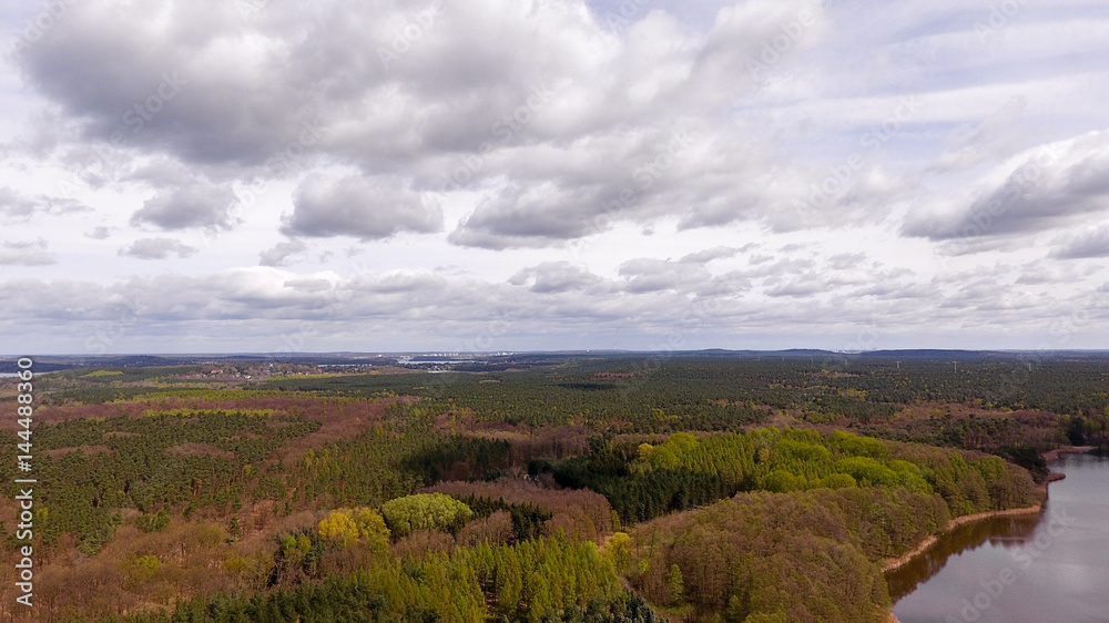Seenlandschaft - Luftbildaufnahme Seenlandschaft - Luftbildaufnahme