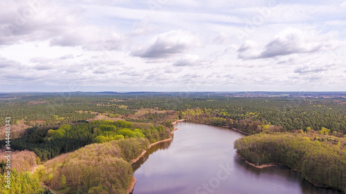 Seenlandschaft - Luftbildaufnahme © Carsten Böttinger