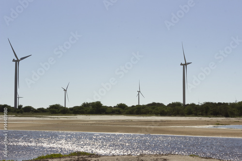 Aeolic turbines in Guamaré, RN, Brazil