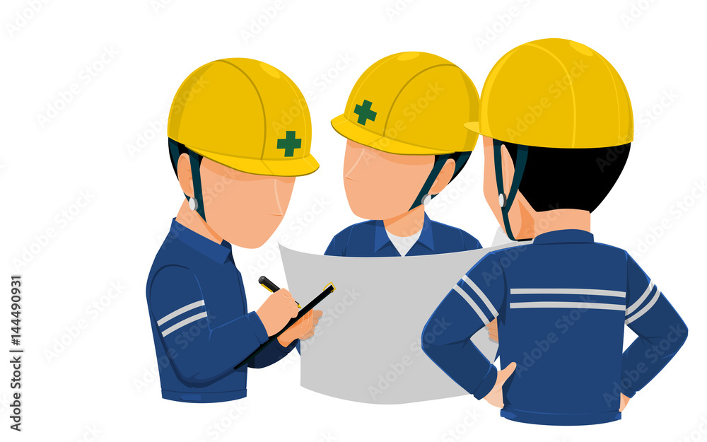 Workers are meeting together on transparent background Workers are meeting together on transparent background