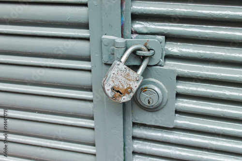 Padlock Vintage Door Detail