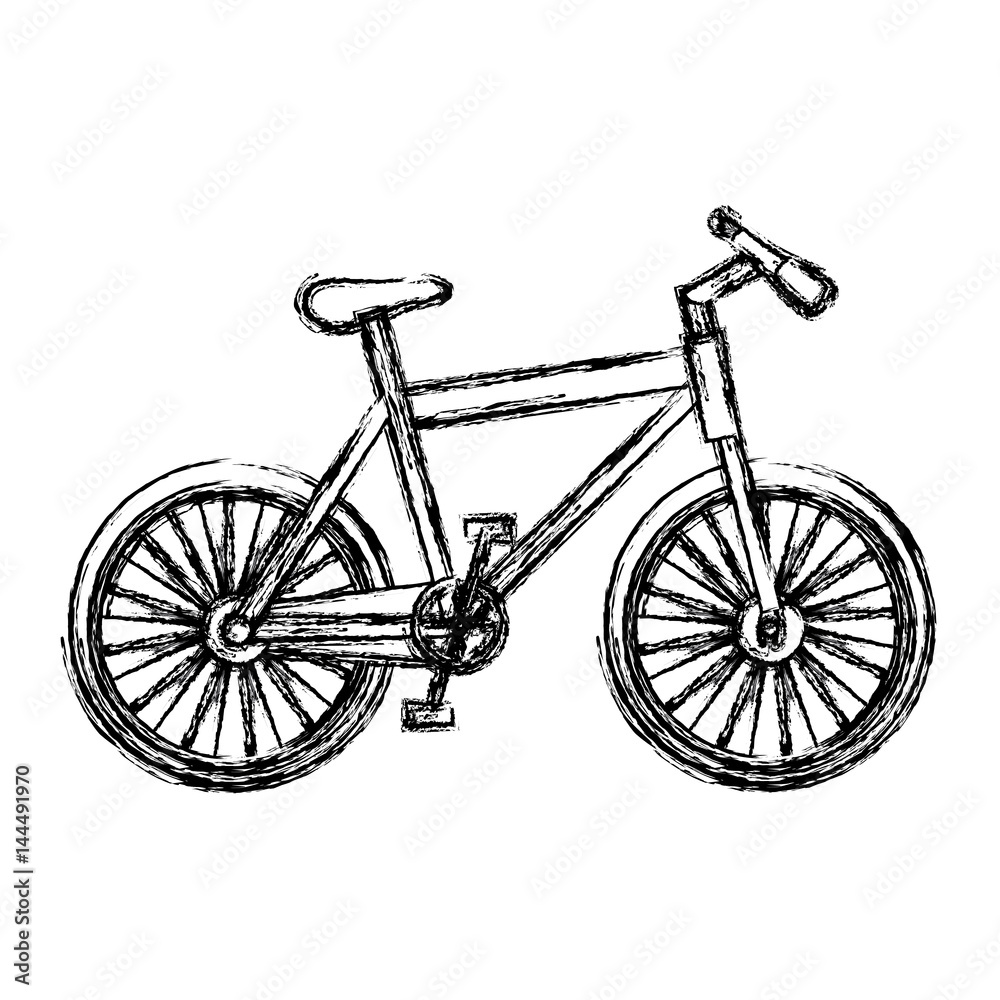 blurred silhouette sport bike icon vector illustration