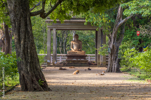 The Samadhi Statue is a statue situated at Mahamevnawa Park in Anuradhapura, Sri Lanka. The Buddha is depicted in the position of the Dhyana Mudra