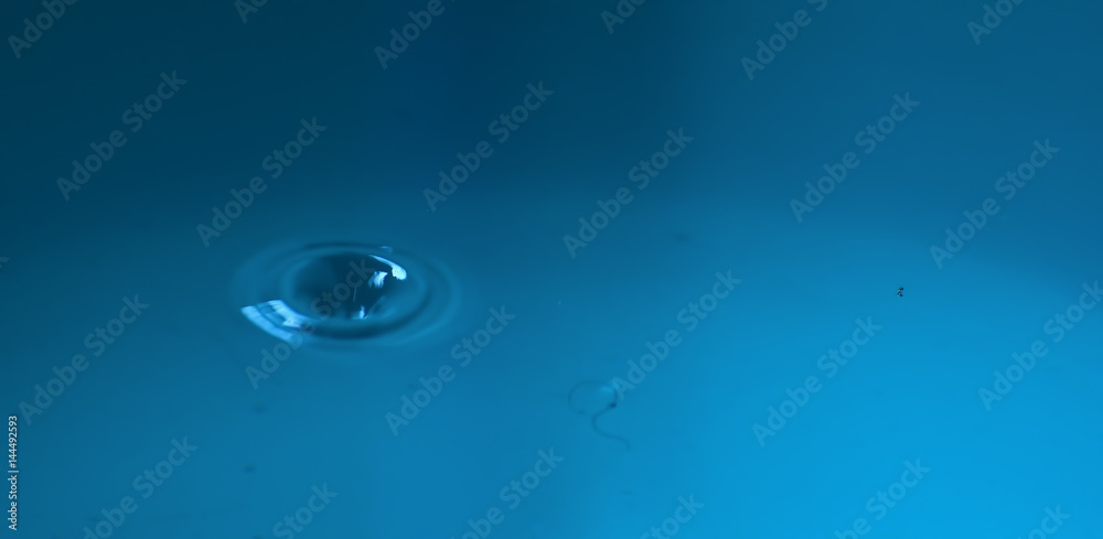 Drop of water falling and forming waves Drop of water falling and forming waves