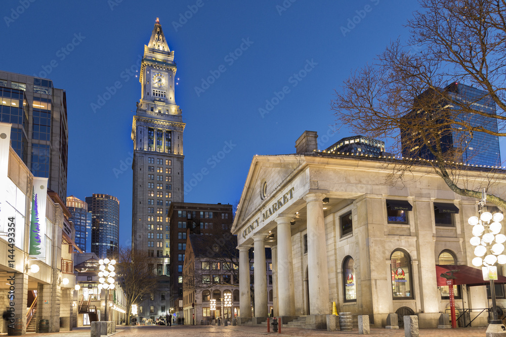 The Quincy Market at Night
